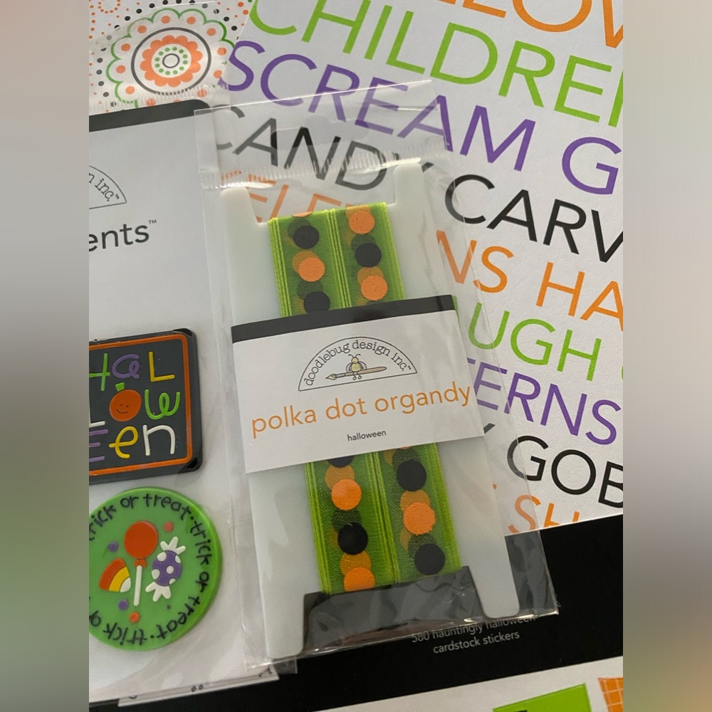 π»π DOODLEBUG DESIGN HALLOWEEN THEMED SCRAPBOOK PAPER BUNDLE & STICKERS! - Picture 6 of 15